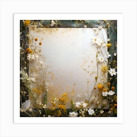 Frame With Flowers Art Print