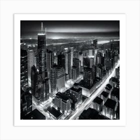 Chicago Skyline 1 Art Print