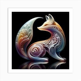 Glass Fox 3 Art Print