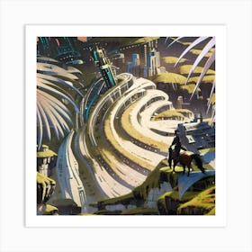 Futuristic Cityscape 2 Art Print