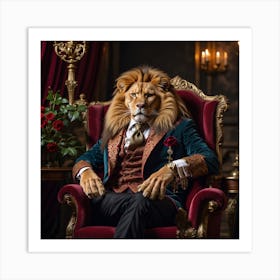 Majestic Lion 2 Art Print