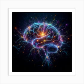 Brain Stock Videos & Royalty-Free Footage 8 Art Print