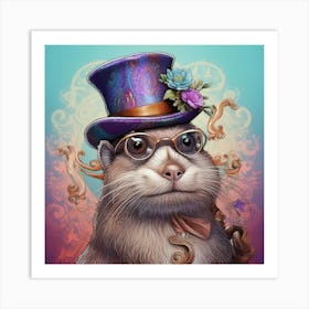 Rat In A Top Hat Affiche