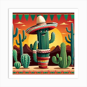 Mexican Cactus 54 Art Print