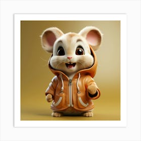 Mouse In A Jacket 2 Art Print