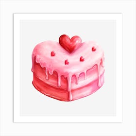 Valentine'S Day Cake 10 Art Print