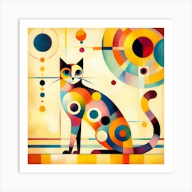 Abstract Cat 10 Art Print