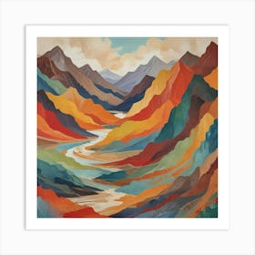 River Valley 4 Art Print