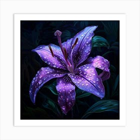 Jeweled Bloom (1) Art Print