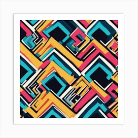 Abstract Geometric Pattern 7 Art Print