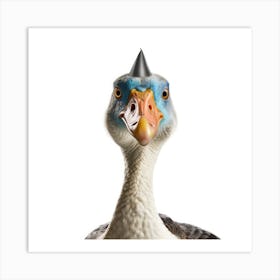 Duck With A Party Hat Art Print