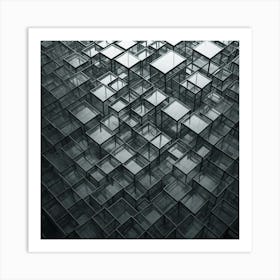 Glass Cubes Art Print