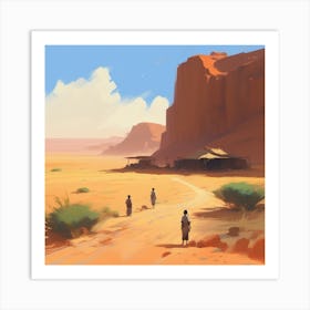 Desert Scene 1 Art Print