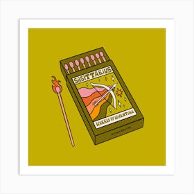 Sagittarius Matchbox Art Print