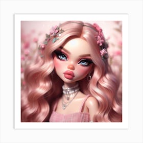 Doll With Long Hair Art Print