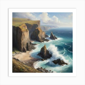 Coast Of Ireland paintings art print 1 Art Print