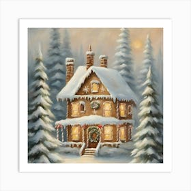 Gingerbread House Art Print