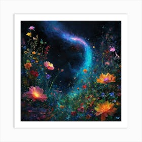 Flowers In The Sky Art Print