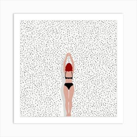 Girl In Bikini Art Print