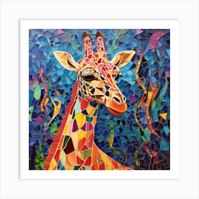 Maraclemente Mosaic Giraffe Colorful Full Page No Negative Spac 97df8ff6 4917 4731 8ea7 345e609cf899 Art Print