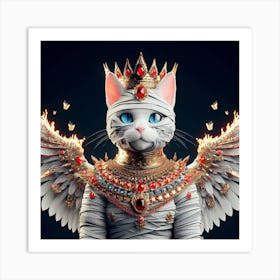 Mummy Cat Art Print