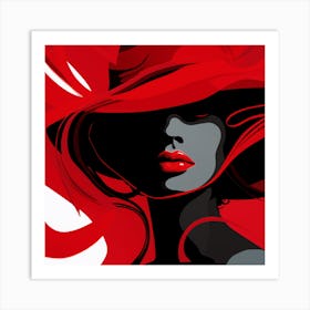 Red Hat 3 Art Print