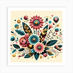 Floral Bouquet Art Print