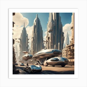 Futuristic Cityscape 5 Art Print