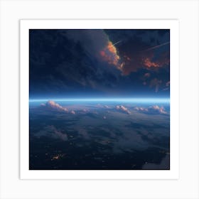 Earth From Space Art Print