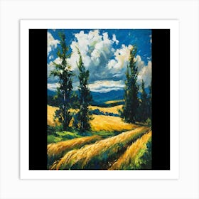 Wheat Field 1 Art Print