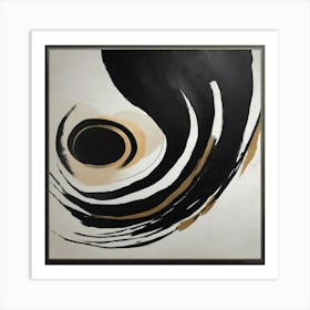 Chaton Image abstract painting art Art Print