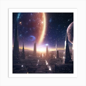 Space City 8 Art Print