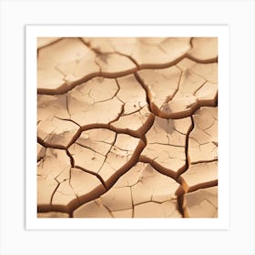 Dry Cracked Earth Art Print