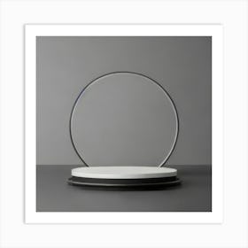 Circle On A Table Art Print