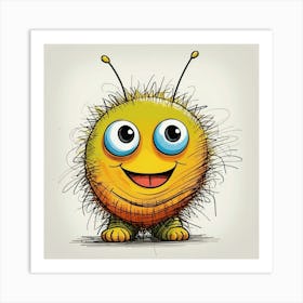 Cartoon Bug Art Print