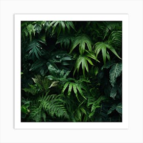 Photography Of The Texture Of A Lush Tropical Art Print