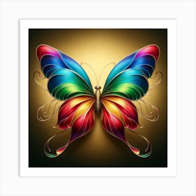 Colorful Butterfly 1 Art Print