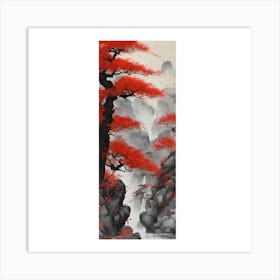 Red Trees Art Print