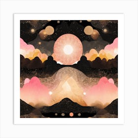 Apricot world 4 Art Print