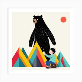 Illustration Of A Bear 4 Art Print