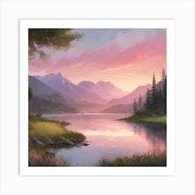 Landscape Painting Art Print