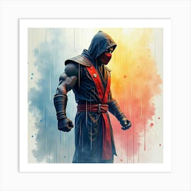 Mortal Kombat Ninja Fighter Concept Art (392) Art Print