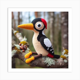 Amigurumi, Woodpecker Art Print