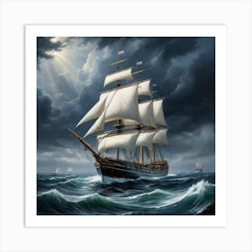 moody seas 2 Art Print