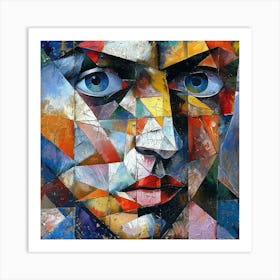 Abstract Portrait Of A Woman 8 Art Print