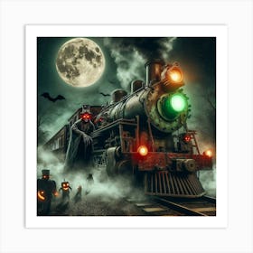 Haunted Train 2 Art Print