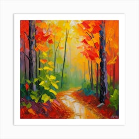 Autumn Path Art Print