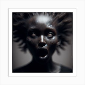 Portrait Of A Black Woman Art Print