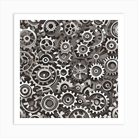 Cogs And Gears Art Print