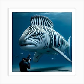 Zebra Shark Art Print